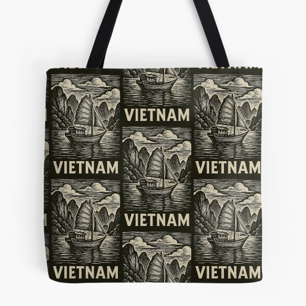 Item preview, Vietnam Linocut Style  designed and sold by Thistle-TShop.