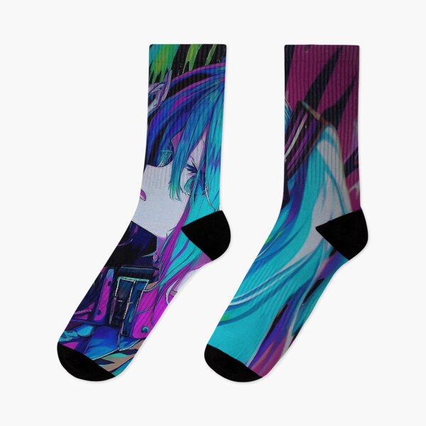 Item preview, Hatsune Miku - Neon Cyber Idol Girl | Futuristic Anime Synthwave Aesthetic designed and sold by Dyan4.