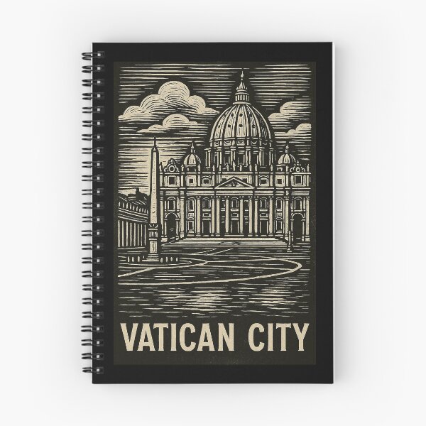 Item preview, Vatican City Linocut Style  designed and sold by Thistle-TShop.