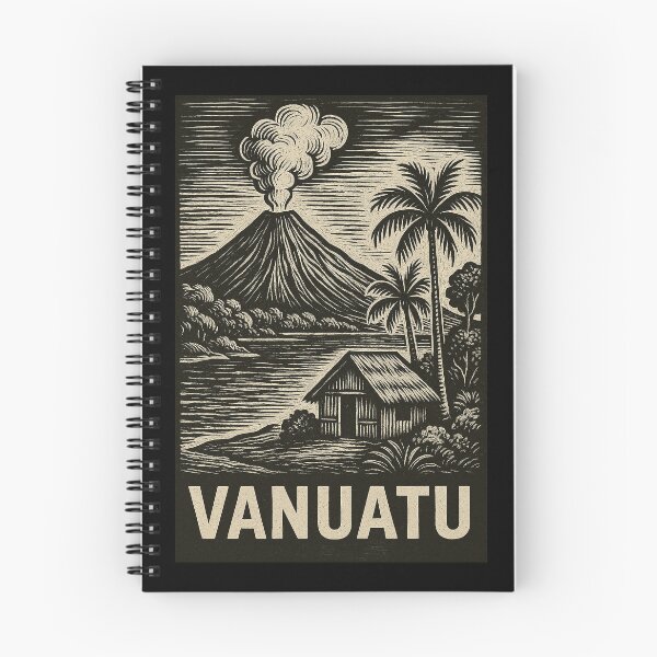 Item preview, Vanuatu Linocut Style  designed and sold by Thistle-TShop.