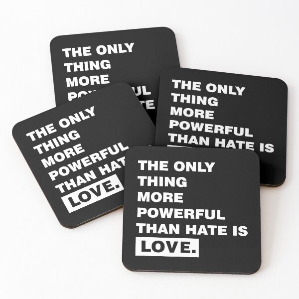 Item preview, The only thing more powerful than hate is love designed and sold by sheelatewatia.