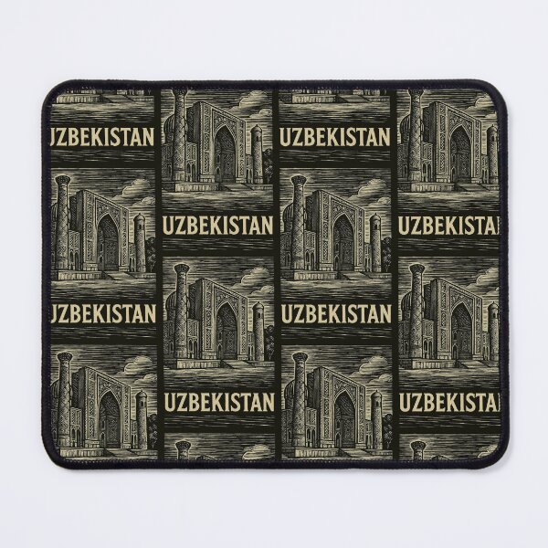 Item preview, Uzbekistan Linocut Style designed and sold by Thistle-TShop.