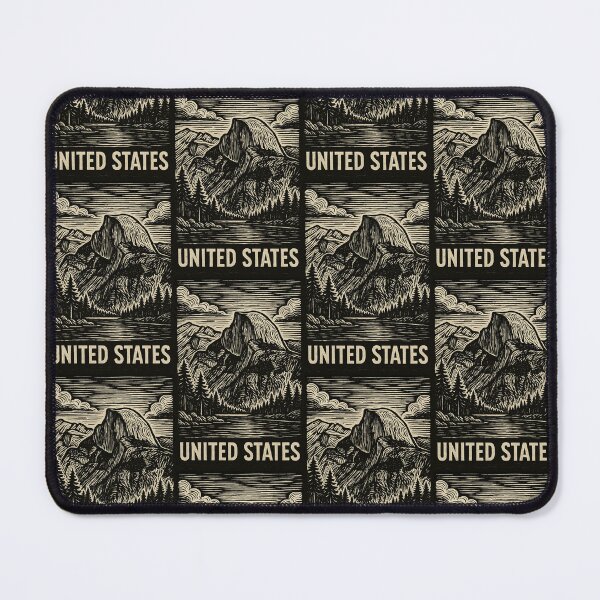 Item preview, United States Linocut Style designed and sold by Thistle-TShop.