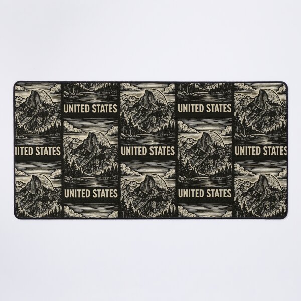 Item preview, United States Linocut Style designed and sold by Thistle-TShop.