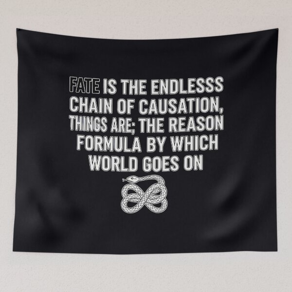 Item preview, Fate Is The Endless Chain Stoic Quote designed and sold by odbkuety83.