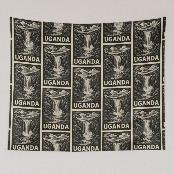 Item preview, Uganda Linocut Style  designed and sold by Thistle-TShop.