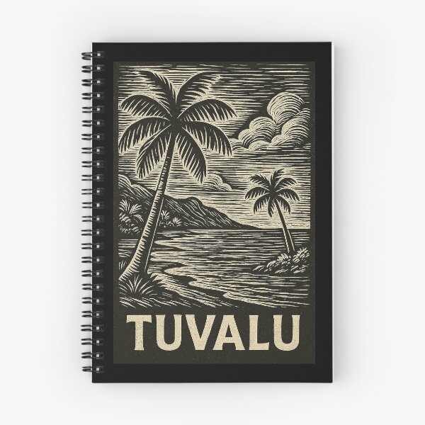 Item preview, Tuvalu Linocut Style  designed and sold by Thistle-TShop.