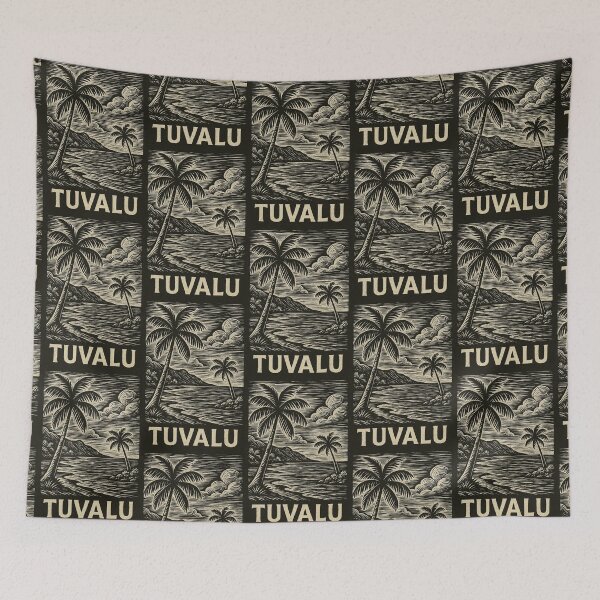 Item preview, Tuvalu Linocut Style  designed and sold by Thistle-TShop.