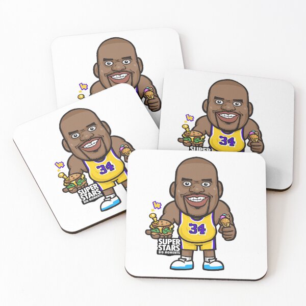 Item preview, Super Stars   "Shaq" O'Neal Cute Cartoon Basketball Art designed and sold by PJDRAW.
