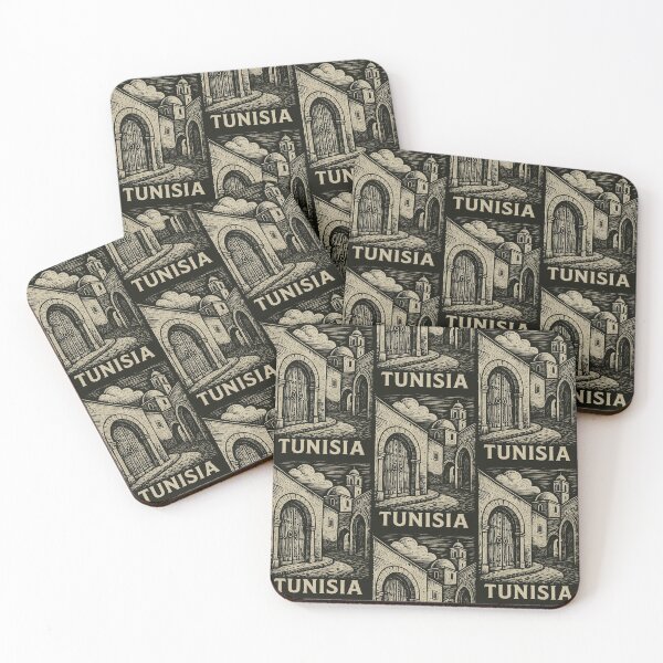 Item preview, Tunisia Linocut Style  designed and sold by Thistle-TShop.