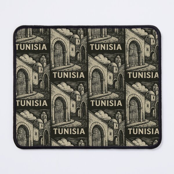 Item preview, Tunisia Linocut Style designed and sold by Thistle-TShop.