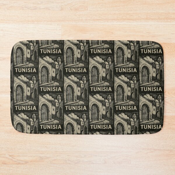 Item preview, Tunisia Linocut Style  designed and sold by Thistle-TShop.