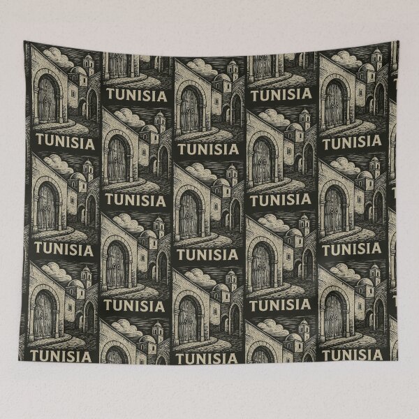 Item preview, Tunisia Linocut Style  designed and sold by Thistle-TShop.