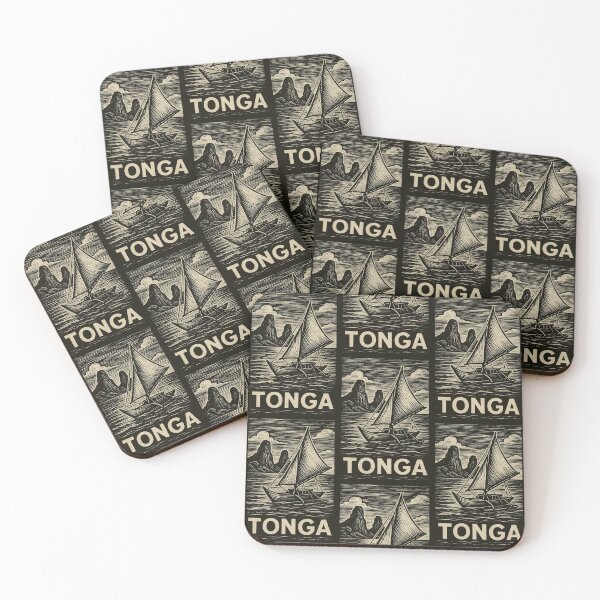 Item preview, Tonga Linocut Style  designed and sold by Thistle-TShop.