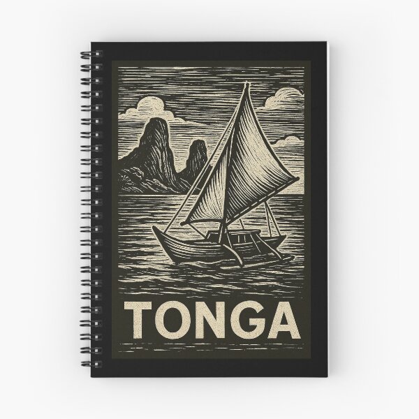 Item preview, Tonga Linocut Style  designed and sold by Thistle-TShop.