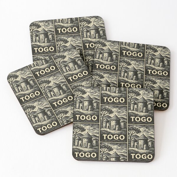 Item preview, Togo Linocut Style  designed and sold by Thistle-TShop.