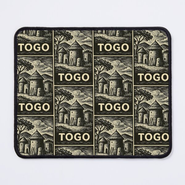 Item preview, Togo Linocut Style  designed and sold by Thistle-TShop.