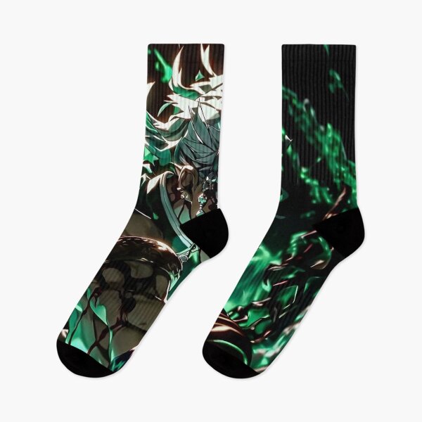 Item preview, Emerald Chaos Swordsman | Dark Anime Warrior with Green Flame Energy designed and sold by Dyan4.