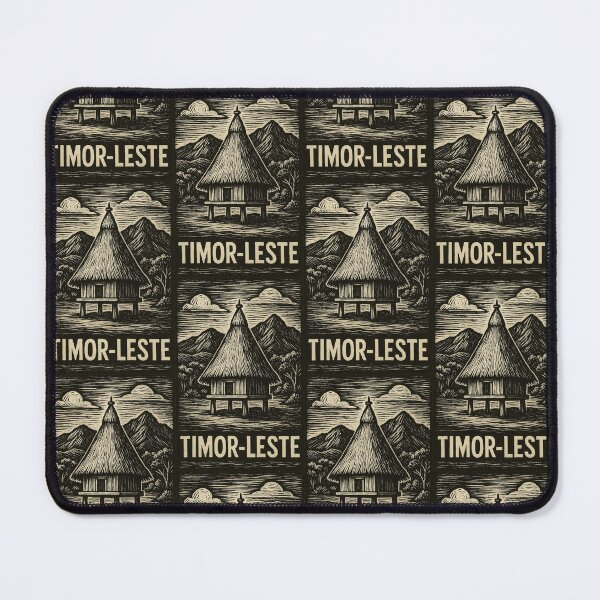 Item preview, Timor Leste Linocut Style  designed and sold by Thistle-TShop.