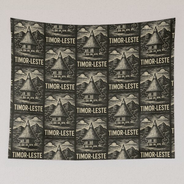 Item preview, Timor Leste Linocut Style  designed and sold by Thistle-TShop.