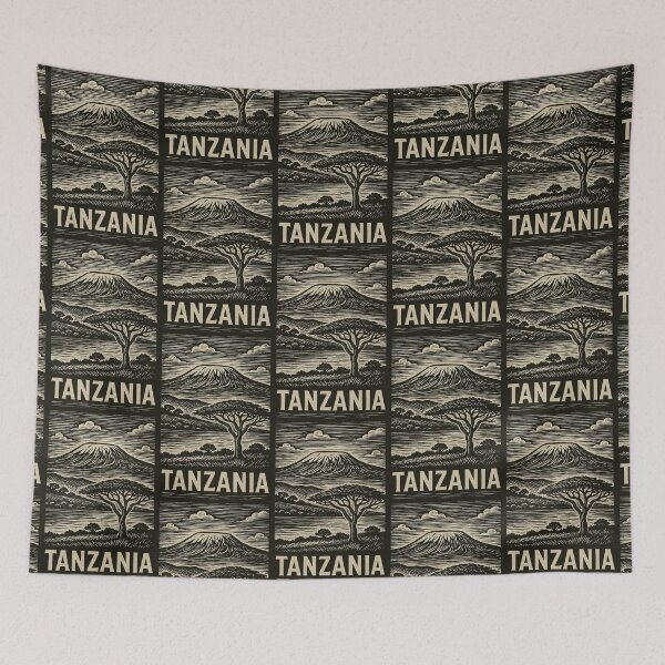 Item preview, Tanzania Linocut Style  designed and sold by Thistle-TShop.