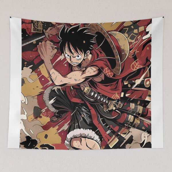 Item preview, Crimson Pirate Brawler | Anime-Inspired Warrior Action Art designed and sold by Dyan4.
