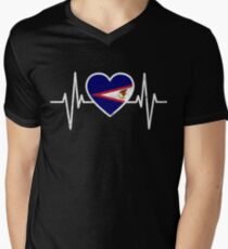 American Samoa Flag, Gift Men's V-Neck T-Shirt