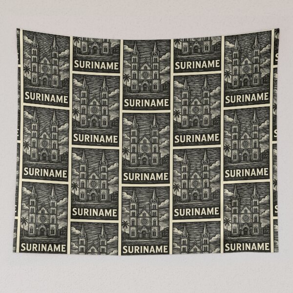 Item preview, Suriname Linocut Style  designed and sold by Thistle-TShop.