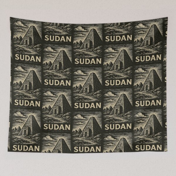 Item preview, Sudan Linocut Style  designed and sold by Thistle-TShop.