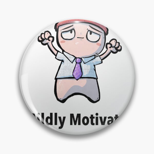 Item preview, Mildly Motivated designed and sold by Cute & Funny Hand-Drawn Prints | Happy Doodle Friends Shop.