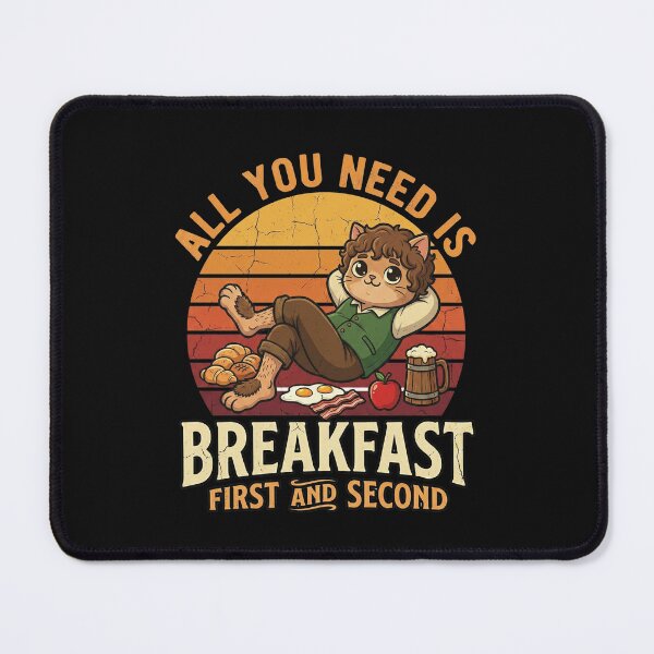 Item preview, Retro Halfling Second Breakfast designed and sold by AdyKurniawan.