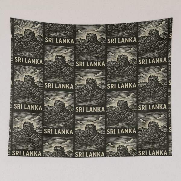 Item preview, Sri Lanka Linocut Style  designed and sold by Thistle-TShop.