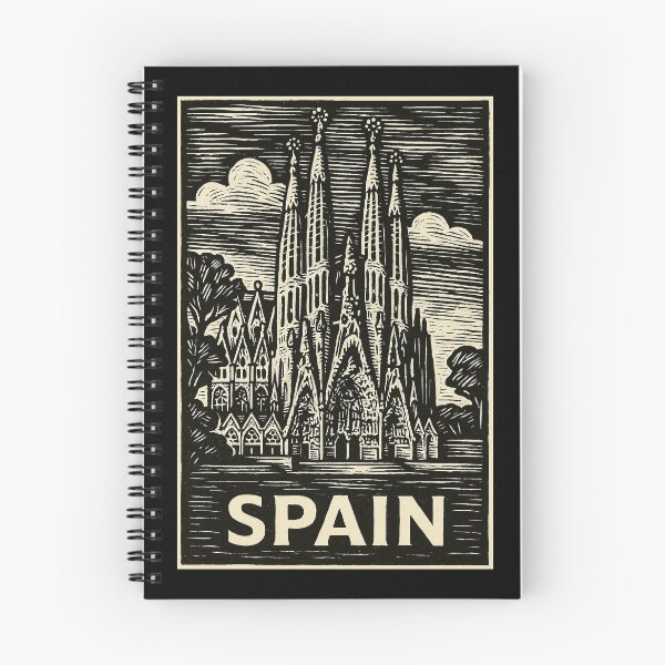 Item preview, Spain Linocut Style  designed and sold by Thistle-TShop.