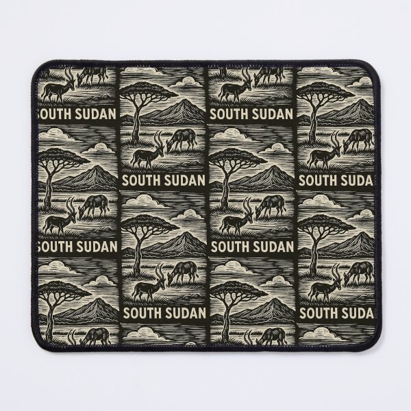 Item preview, South Sudan Linocut Style  designed and sold by Thistle-TShop.