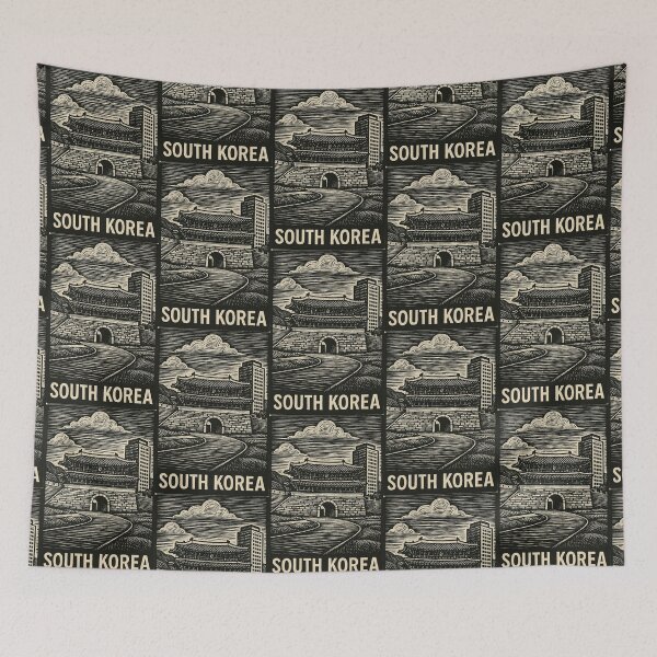 Item preview, South Korea Linocut Style  designed and sold by Thistle-TShop.
