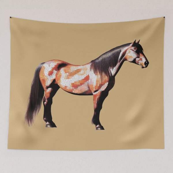 Item preview, horse mosaic designed and sold by designmari.