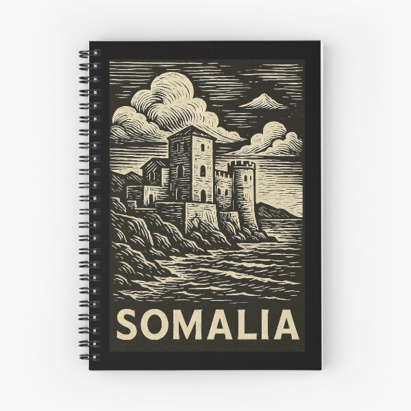 Item preview, Somalia Linocut Style  designed and sold by Thistle-TShop.