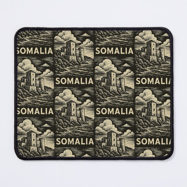 Item preview, Somalia Linocut Style designed and sold by Thistle-TShop.