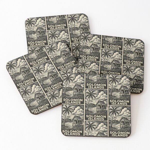 Item preview, Solomon Islands Linocut Style  designed and sold by Thistle-TShop.