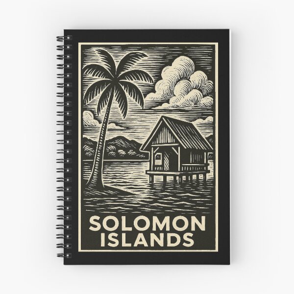 Item preview, Solomon Islands Linocut Style  designed and sold by Thistle-TShop.