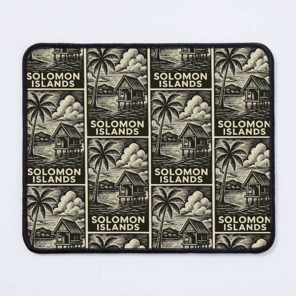Item preview, Solomon Islands Linocut Style  designed and sold by Thistle-TShop.