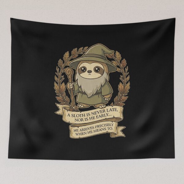 Item preview, Sloth Wizard Wisdom designed and sold by AdyKurniawan.
