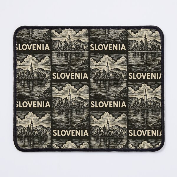 Item preview, Slovenia Linocut Style designed and sold by Thistle-TShop.