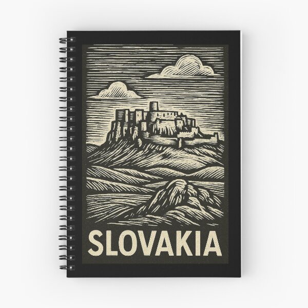 Item preview, Slovakia Linocut Style  designed and sold by Thistle-TShop.