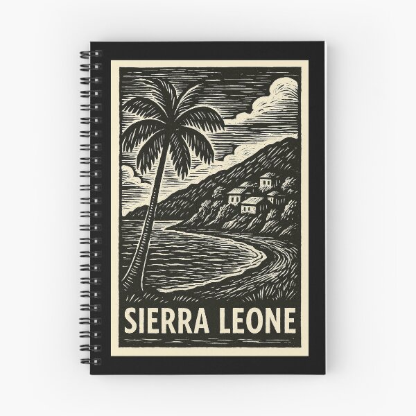 Item preview, Sierra Leone Linocut Style  designed and sold by Thistle-TShop.