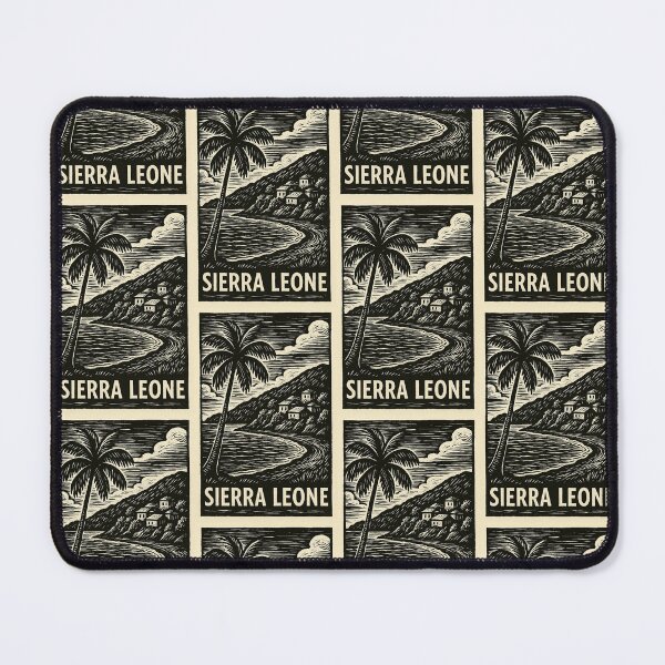 Item preview, Sierra Leone Linocut Style  designed and sold by Thistle-TShop.
