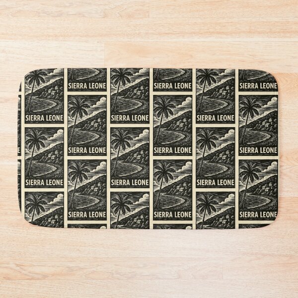 Item preview, Sierra Leone Linocut Style  designed and sold by Thistle-TShop.