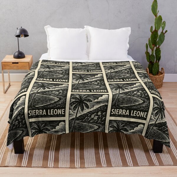 Item preview, Sierra Leone Linocut Style  designed and sold by Thistle-TShop.