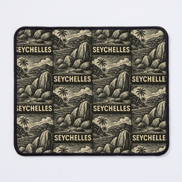 Item preview, Seychelles Linocut Style designed and sold by Thistle-TShop.