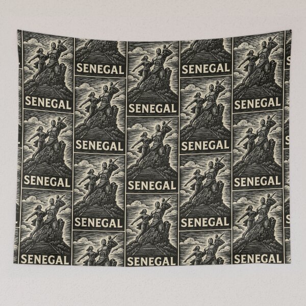 Item preview, Senegal Linocut Style  designed and sold by Thistle-TShop.